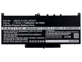 Батерия за DELL Latitude E7470, E7270 - J60J5
